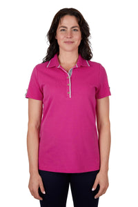 Thomas Cook Womens Sasha SS Polo - Berry