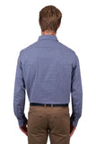 Thomas Cook Mens Brock Check Tailored LS Shirt - Navy
