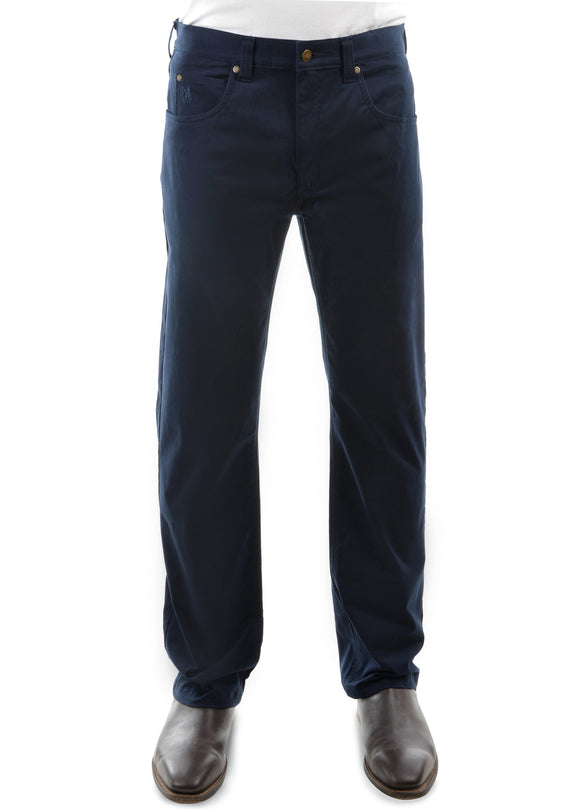 Thomas Cook Mens Stretch Moleskin Jeans - Navy