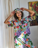 Kip & Co Spring In The Air Adult Organic Cotton Short Sleeve Shirt & Pant Pyjama Set