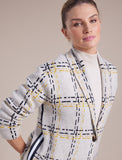 MARCO POLO BRUSHED CHECK COAT MULTI CHECK - SIZE XS