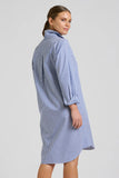 Shirty The Classic Grosgrain Shirtdress - French Navy Stripe - Sizes S, M & L