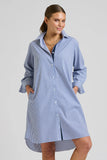 Shirty The Classic Grosgrain Shirtdress - French Navy Stripe - Sizes S, M & L