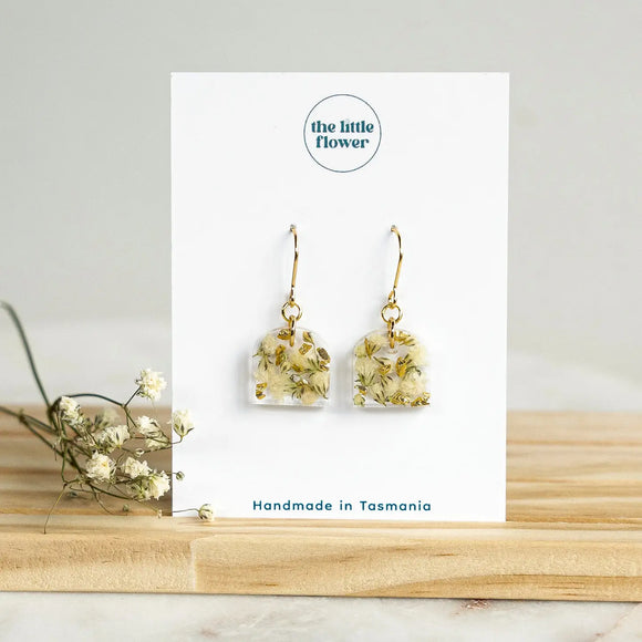 The Little Flower Baby's Breath Flower Earrings