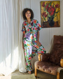 Kip & Co Spring In The Air Adult Organic Cotton Short Sleeve Shirt & Pant Pyjama Set