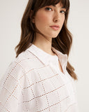 YARRA TRAIL HARMONY SHIRT WHITE - SIZE 14