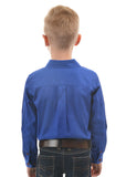 Hard Slog Kids Light Cotton Drill Shirt - Royal Blue