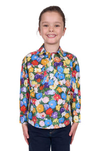 HARD SLOG KIDS DELIA H/PLKT LS SHIRT