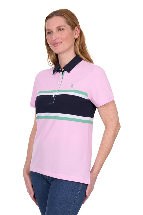Thomas Cook Womens Felicia SS Polo - Pale Pink