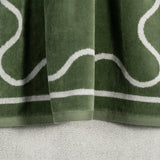 Sorrentina Velour Beach Towel - Scallop Verde