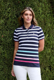 Thomas Cook Womens Katie SS Polo - Multi - Size 14