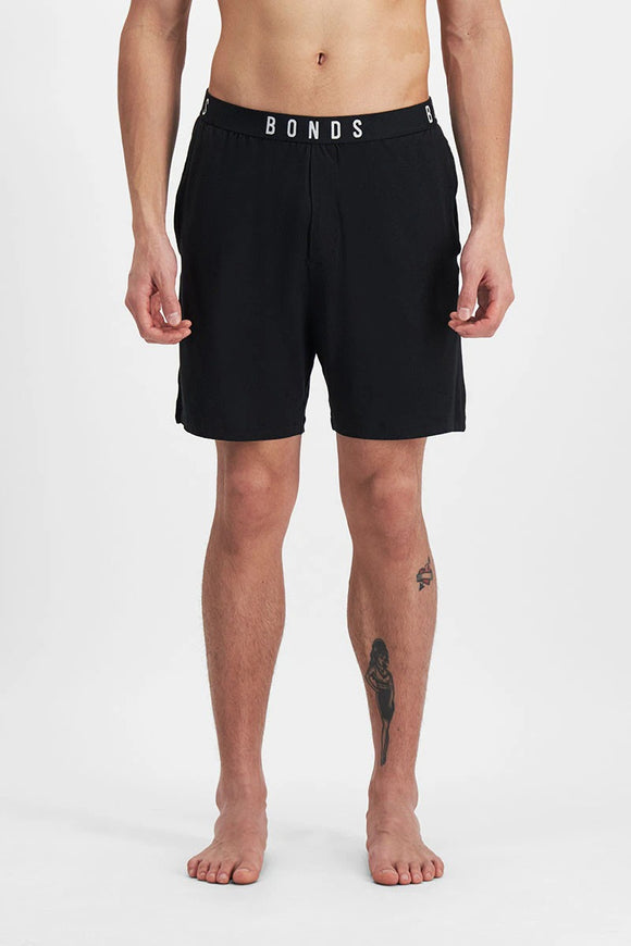 Bonds Mens Sleep Viscose Bamboo Short Black