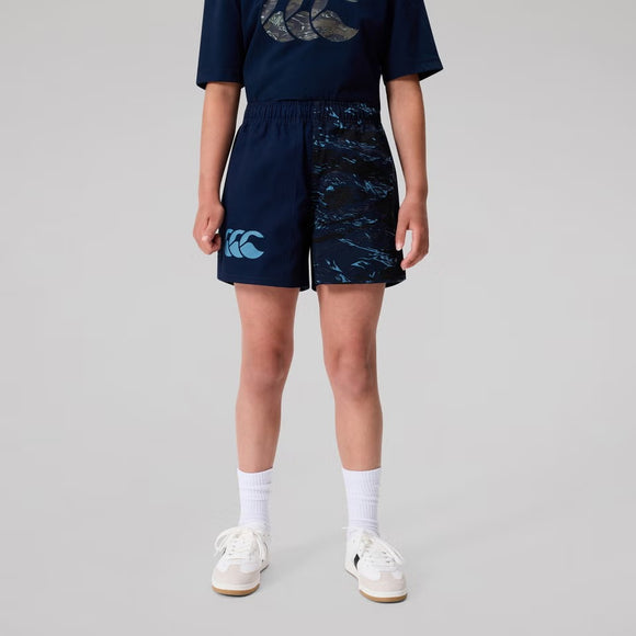 CANTERBURY KIDS FORCE HARLEQUIN DRILL SHORT - NAVY - SIZES 8 & 12