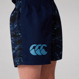 CANTERBURY KIDS FORCE HARLEQUIN DRILL SHORT - NAVY - SIZES 8 & 12