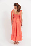 Haven Brasilia Maxi Dress Coral - Size S