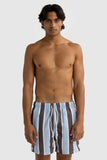 ORTC Hamelin Stripe Swim Shorts-  Bark & Mist Blue - Size XL