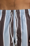 ORTC Hamelin Stripe Swim Shorts-  Bark & Mist Blue - Size XL