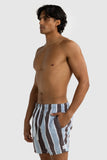 ORTC Hamelin Stripe Swim Shorts-  Bark & Mist Blue - Size XL