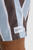 ORTC Hamelin Stripe Swim Shorts-  Bark & Mist Blue - Size XL