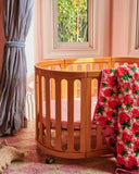 Kip & Co Polkadot Strawberry Organic Cotton Baby Fitted Sheet - Cot