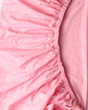 Kip & Co Polkadot Strawberry Organic Cotton Baby Fitted Sheet - Cot