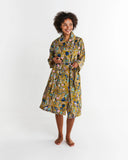 Kip & Co Birds Of Paradise Linen Robe - Various Sizes