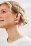 Martha Jean Boat earrings Pink
