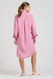 Shirty The Popover Shirt Dress - Pink Combo - Sizes S, M & L