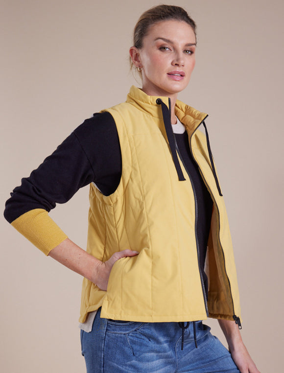 MARCO POLO QUILTED ESSENTIAL VEST MARIGOLD - Sizes 8 & 16