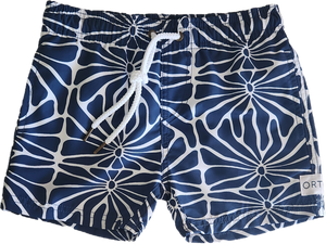 ORTC Shelly Tropic Navy Junior Swim Shorts