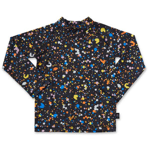 Kip & Co Splatter Black Rash Vest - Size 2