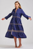 Shirty Sandy Relaxed Tiered Dress - Navy - Sizes S, M & XL