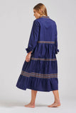 Shirty Sandy Relaxed Tiered Dress - Navy - Sizes S, M & XL