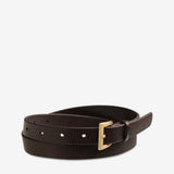 Status Anxiety Leather Womens Part of Me Belt - Choc/Gold