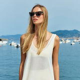 Status Anxiety Desolate Sunglasses - White Tort