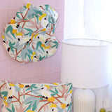Annabel Trends Cotton Shower Cap - White Cockatoos