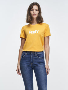 Levis The Perfect Tee Seasonal Poster Logo - Amber - Size M