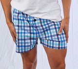 Bowral Boxer Shorts - Bombala Multi Blue Check