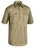 Bisley Closed Front Cotton Drill Work Shirt S/S