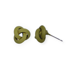 Ruby Olive Love Me Knot Stud Earrings - Various Colours