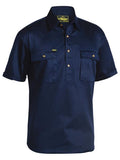 Bisley Closed Front Cotton Drill Work Shirt S/S