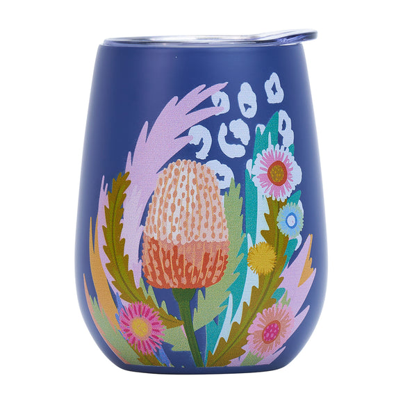 Annabel Trends Wine Tumbler Double Walled - Paper Daisy