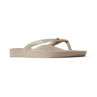 Crystal Archies Arch Support Thongs - Taupe – The Linen Cupboard Dirranbandi