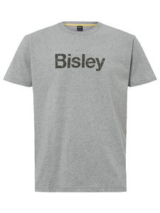 Bisley Cotton Logo Tee - Grey Marle