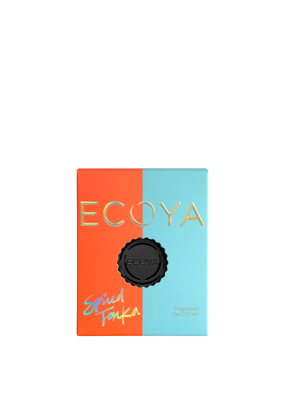 Ecoya Holiday Collection Fragranced Car Diffuser - Spiced Tonka