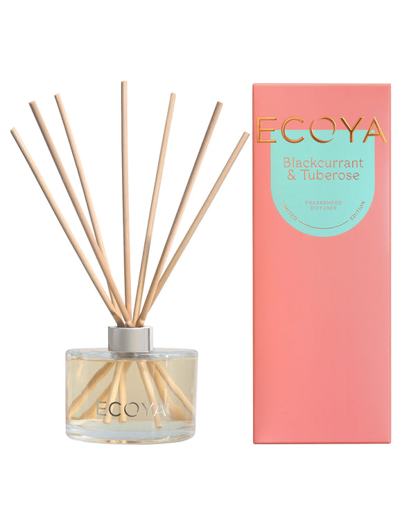 Ecoya Limited Edition Fragranced Diffuser 200ml -Blackcurrant & Tuberrose