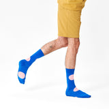Happy Socks - Jumbo Dot Sock Blue/Blush