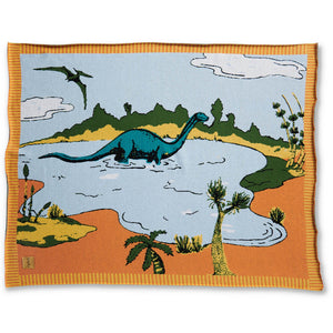 Kip & Co Dino Cotton Blanket