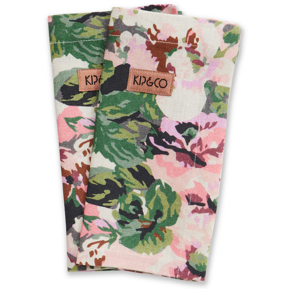 Kip & Co Linen Napkins Set of 6 - Garden Path Floral