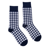 ortc navy gingham socks